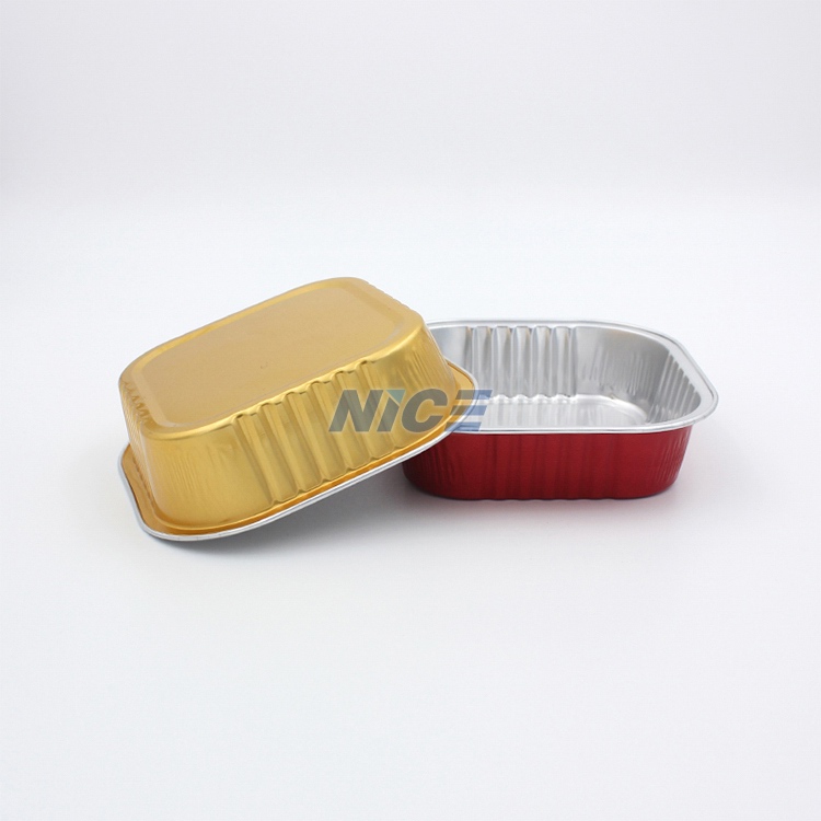 Square aluminum foilcontainer N220A 2