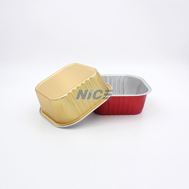 Square foil container N300A 4